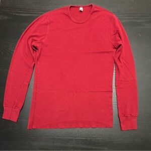 SLIM FIT American Apparel Rich Red Knit Top - LARGE